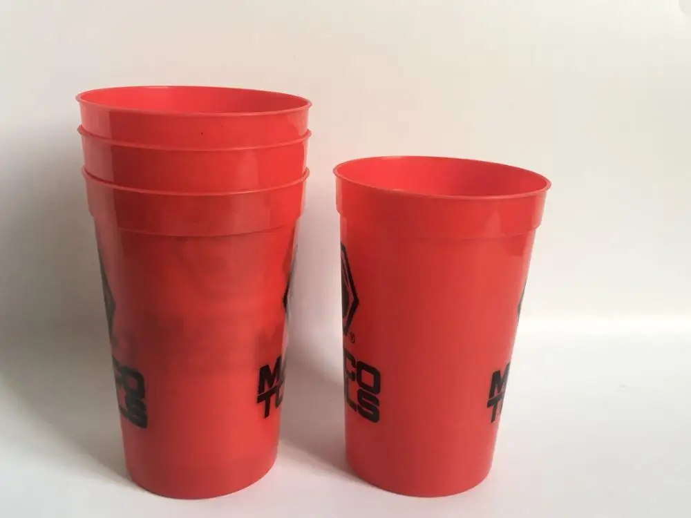 Colorful 12OZ Set Of 6 Plastic Drinking cup