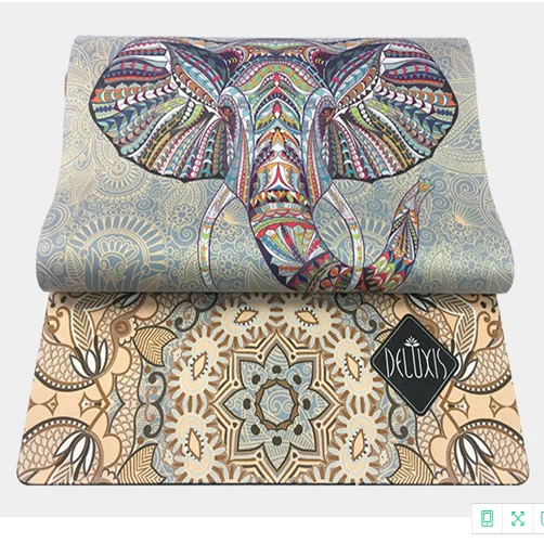 Экологичный замшевый Коврик для йоги из микрофибры и натурального каучука