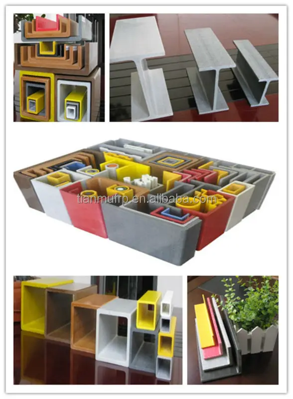 Fiber Reinforced Polyester PRFV/FRP/GRP Extrusion beam profile