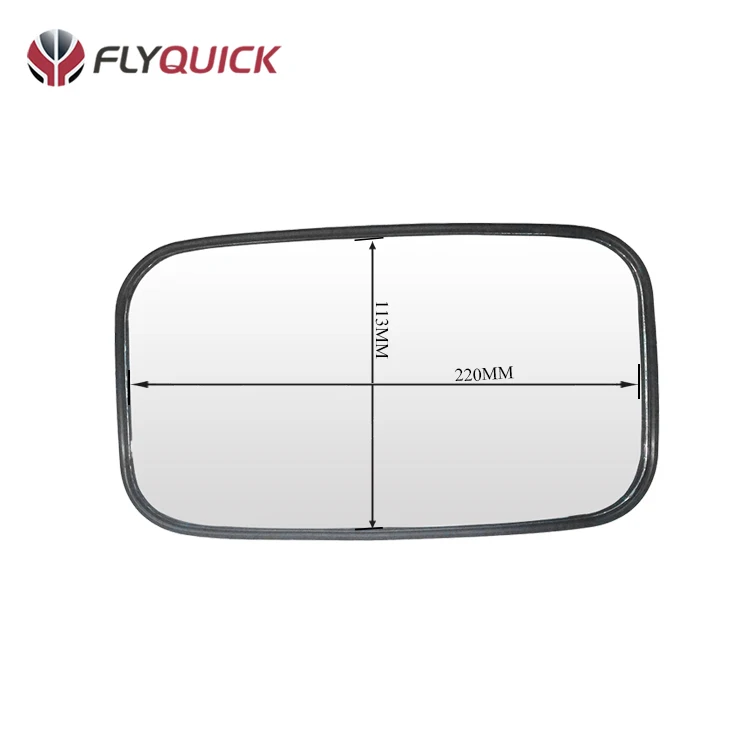 Регулируемое прямоугольное пластиковое зеркало заднего вида UTV ATV 1,5 дюйма 1,75 дюйма 2 дюйма