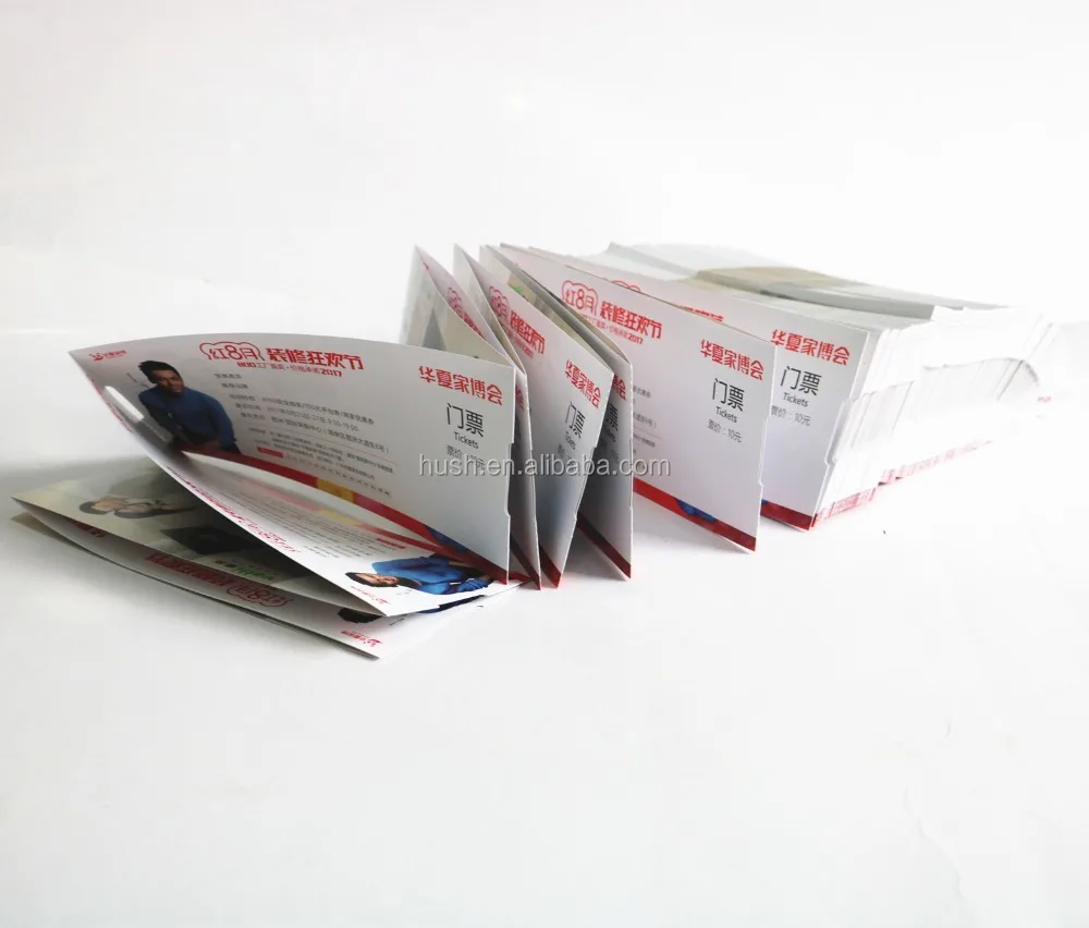 Hot-selling parking ticket, entrance ticket printing with single sheet,double coated art paper