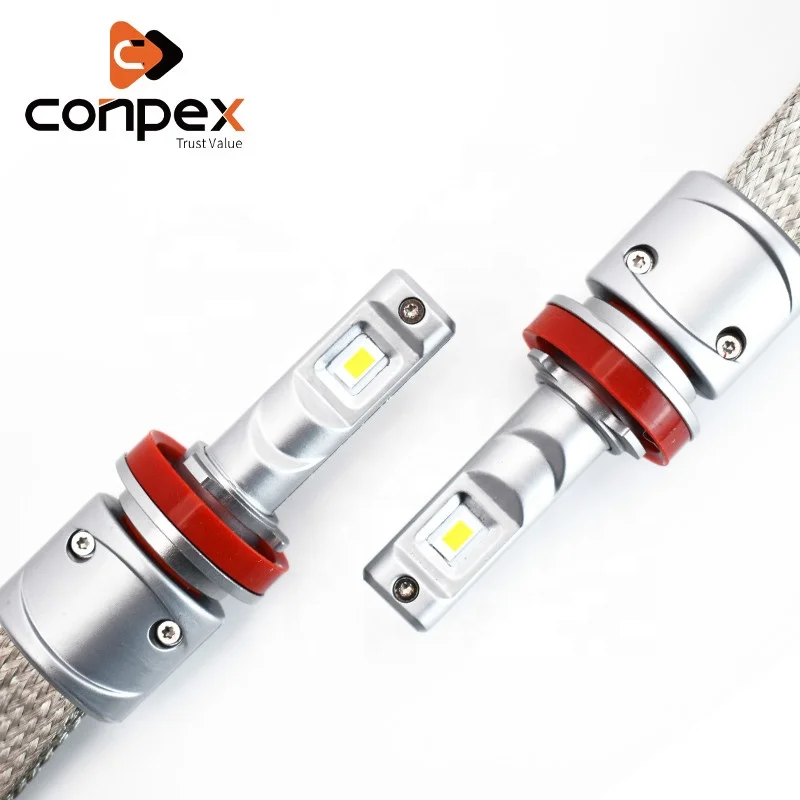 
360Light 50W Super Bright P9 5000lm Vaccum Copper Belt H8 H9 H11 Led Headlight 