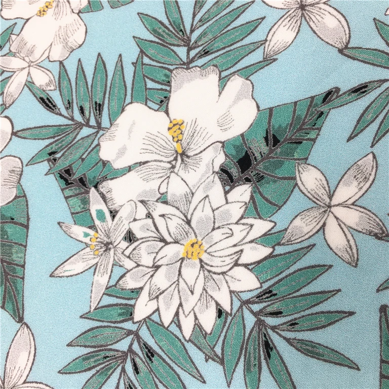 Изготовленная на заказ китайская 100% вискозная ткань с принтом с вашим собственным дизайном