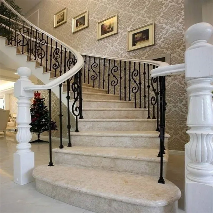 Stone Granite Marble Straight Arc Modern Circle Curved Round Staircase