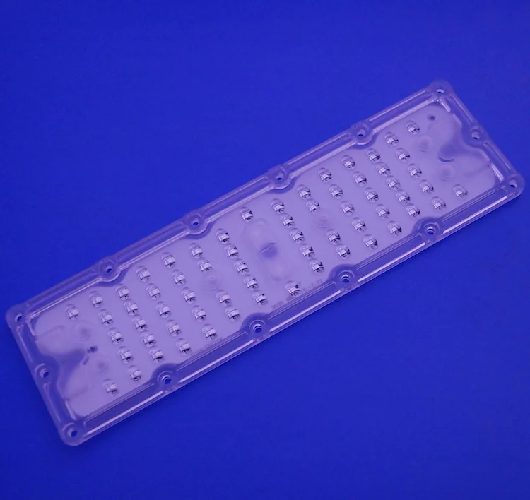 64 3030 SMD PCB LED 50W Vertical Lens 80x155 Degree Led Array Module Street Light