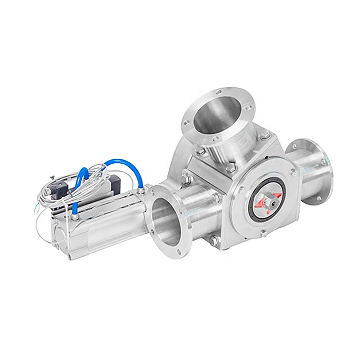 For Powder Pneumatic Conveying System 3-way Valve Diverter Conveyor