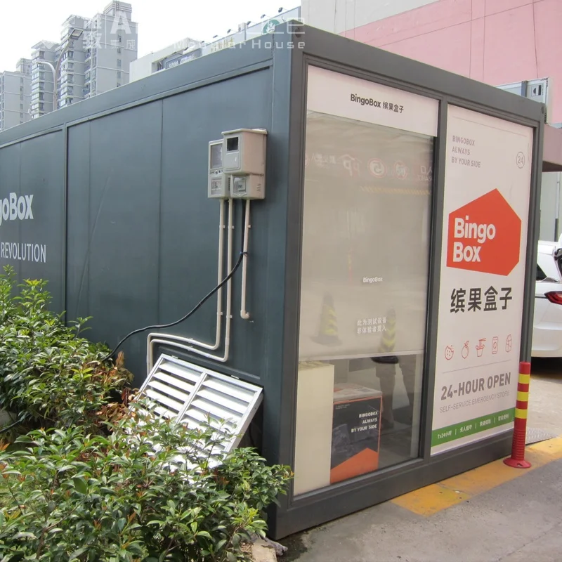 
Yahgee high quality steel movable Prefabricated store prefab container shop 