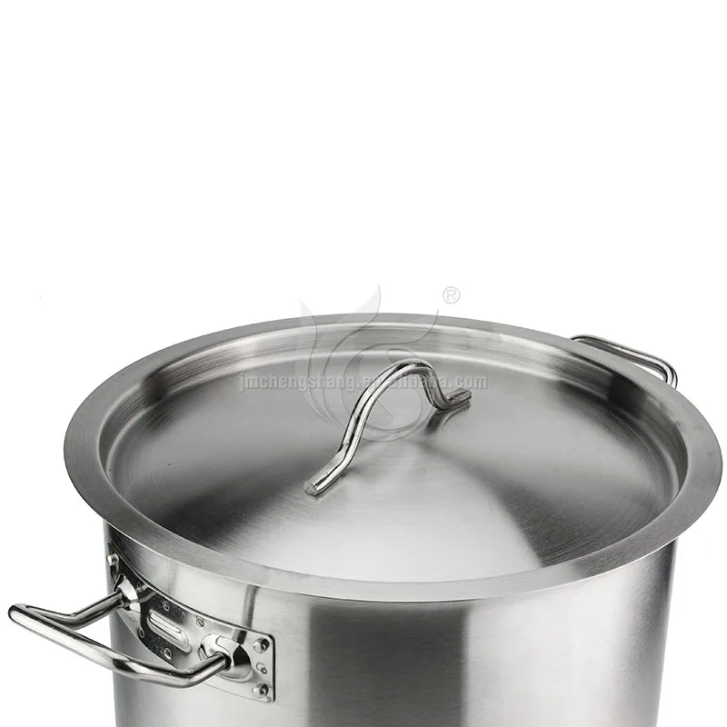 Cookware Large Pot Mirror Polished Hotel Stainless Steel Stock Pot