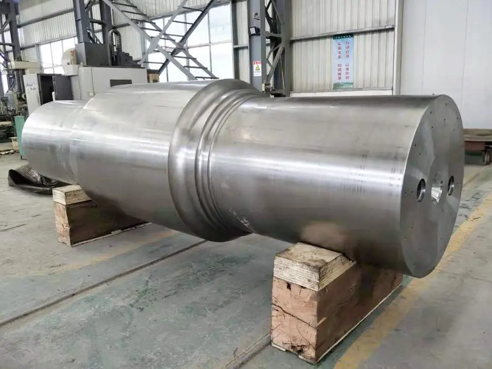 cement rotary kiln roller shaft with forging material