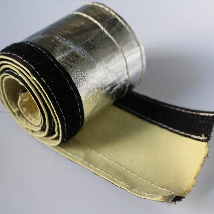 
AL Coted Glass Fiber Based Thermal Shield Aluminized Heat Sheath Cover 