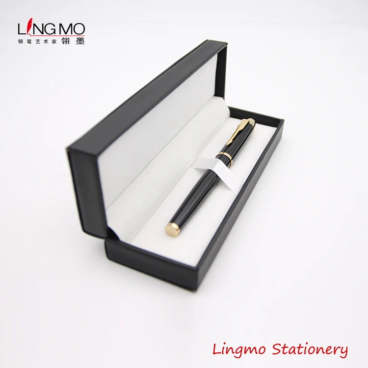 Black Leather Gift Pen Box Gift Pen Set Box