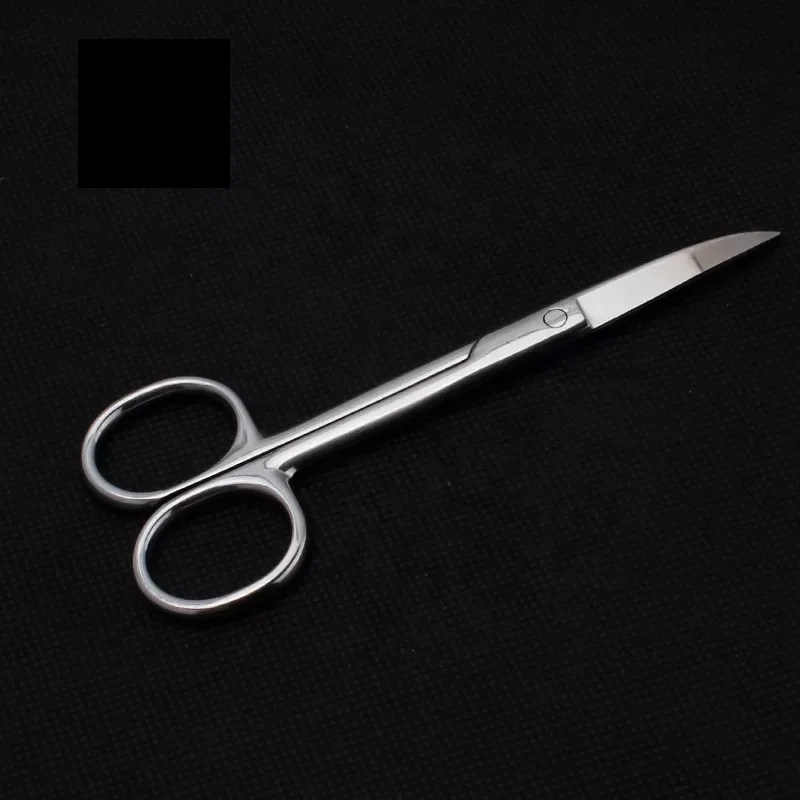 Professional Solingen Sliver Antibiot Surgical Stainless Steel Curved Fine Tip Eyebrow Hair Trimmer Eyelid Tape Cutting Scissors