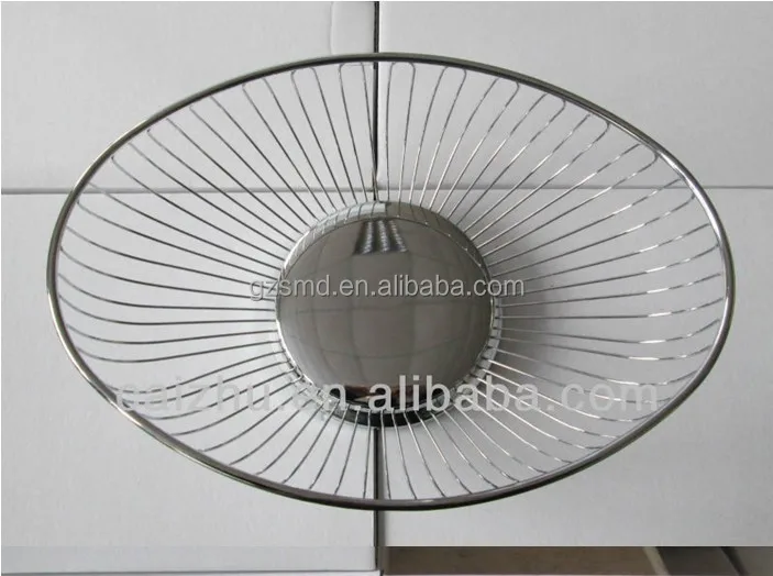 Wholesale Factory Price Oval Shape Metal Bread Basket Fruit bowl Food Storage Baskets For Living Room