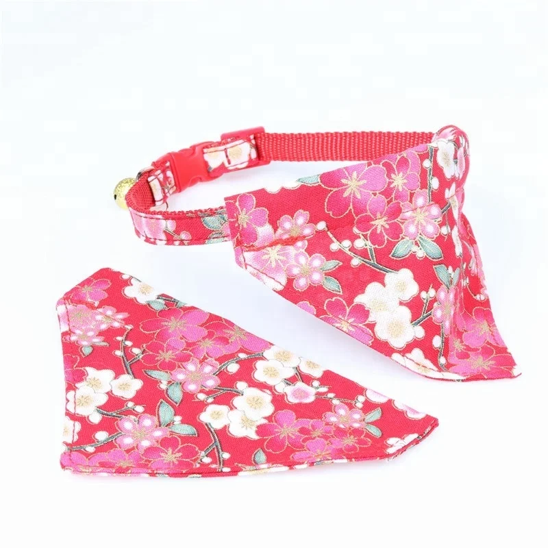 GMTPET Pet Factory OEM Dog Collar Wholesale Custom Fashion Japanese Style Dog Triangle Collars Soft Dog Collars
