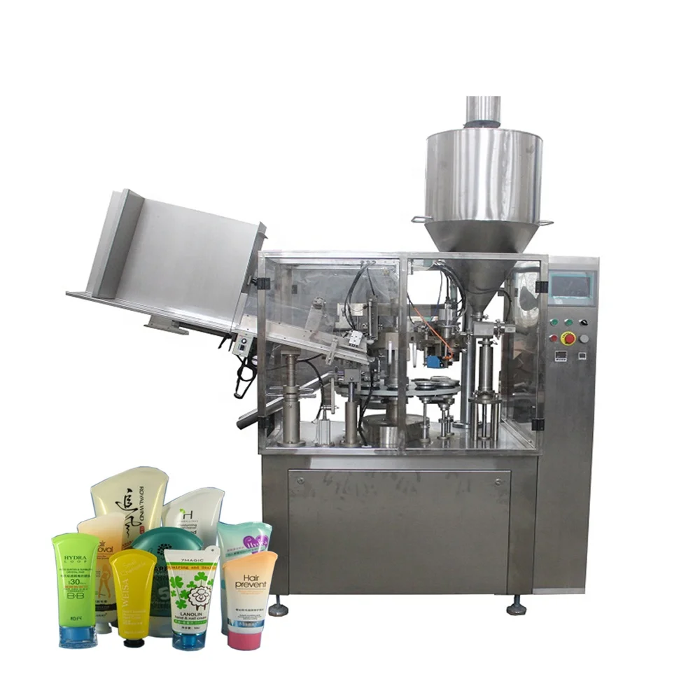 Top quality aluminum plastic laminated soft tube automatic cream filling machine