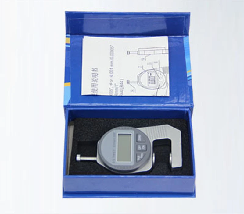 Hot sale depth digital display paint coating rubber leather paper thickness gauge meter with LCD display