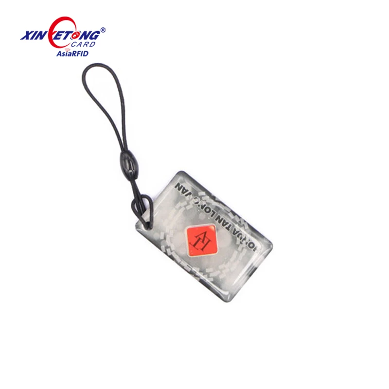NFC tags Rewritable epoxy nfc tag pvc coin tag with epoxy outside with Sticker
