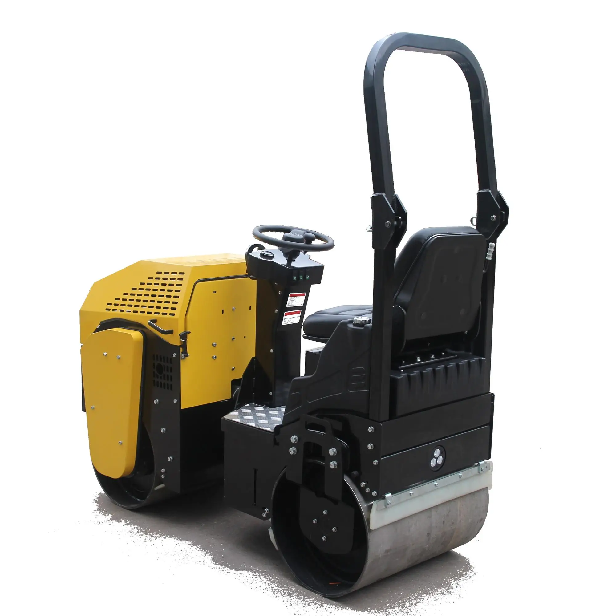 1000KG, 1TON, gasoline engine/diesel engine ride on hydraulic double drum vibratory road roller for sale