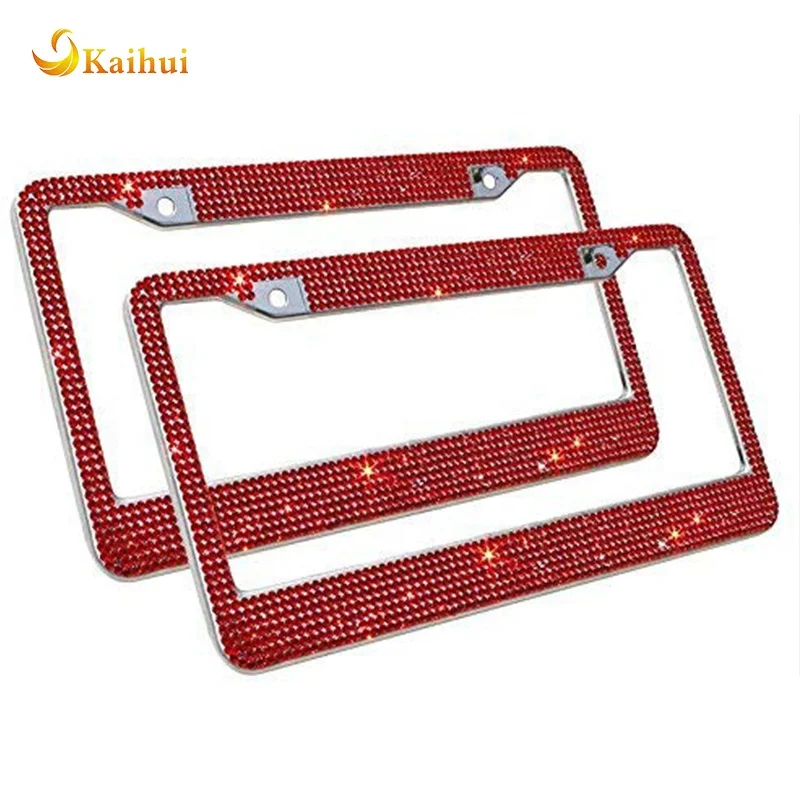 Рамки для номерного знака автомобиля со стразами
