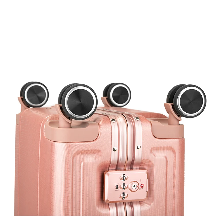 Custom hard shell travelling bags suitcase sets with tsa lock pc trolley luggage