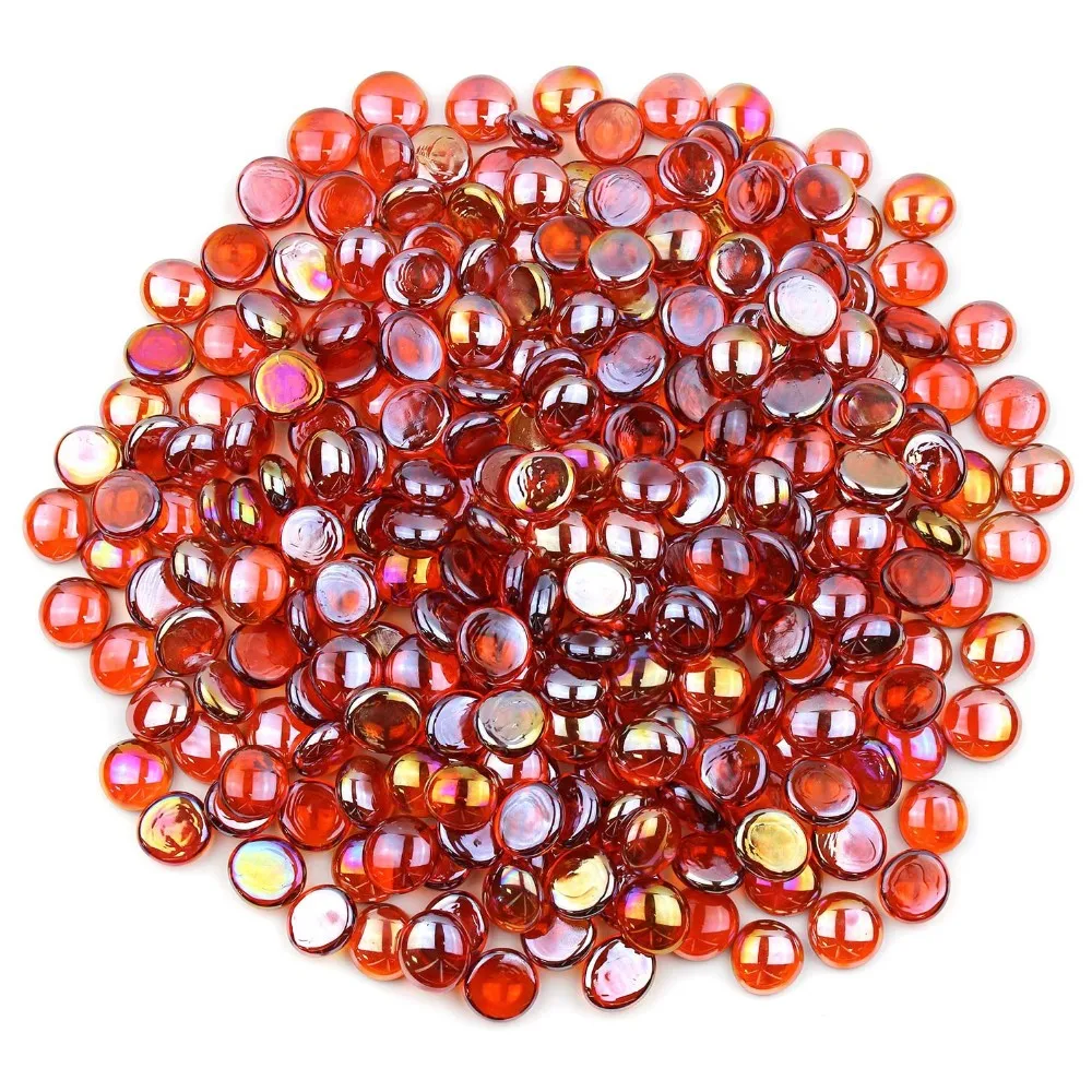 Clear Shinny Pink Glass Beads