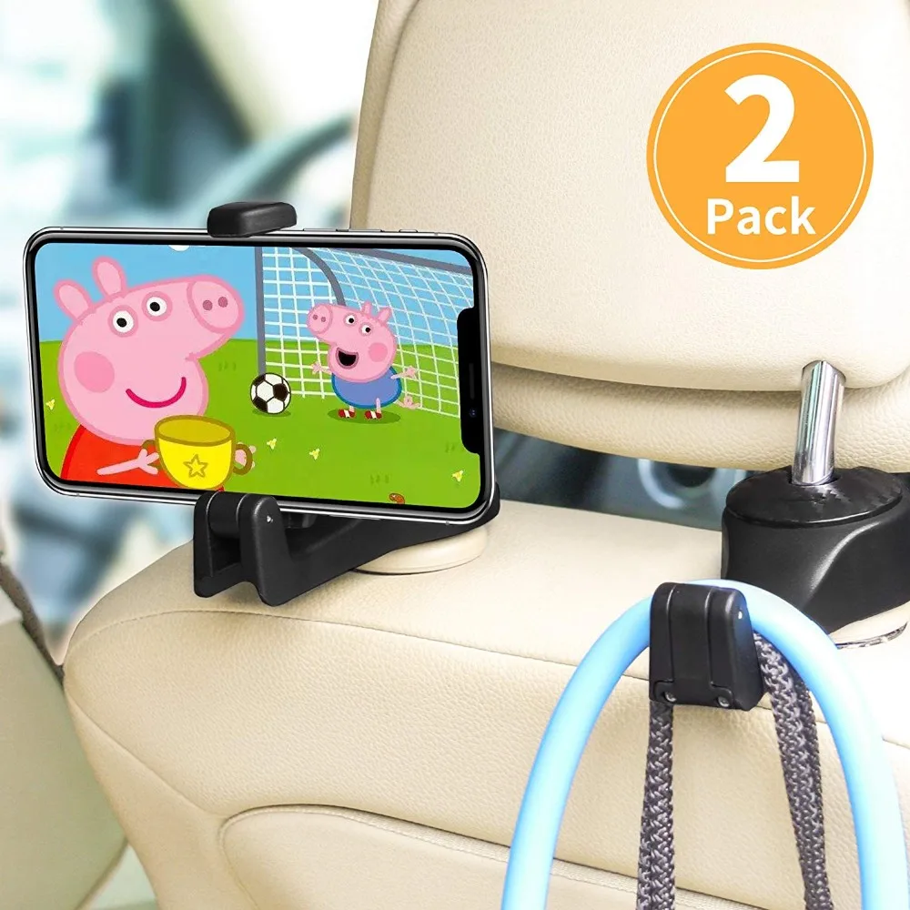 Multi-purpose Car Back Seat Headrest Hanger / Auto Car Seat Organizer Bag Hook Holder