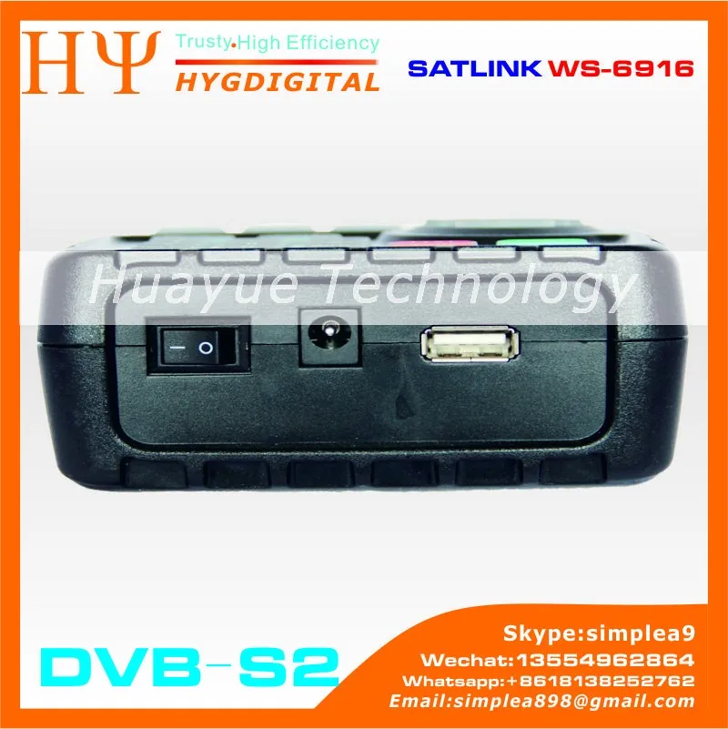 Оригинальный DVB-S2 SATLINK WS-6916 Sathero SH-800HD HD DVB-S/S2 MPEG-4 8PSK Цифровой спутниковый Finder метр SATHERO SH-700HD