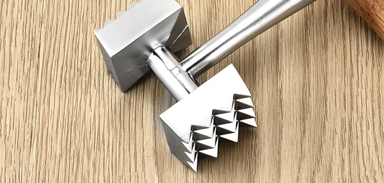 Eco friendly Zinc alloy meat tenderizer beef hammer steak pounders stainless steel meat tenderizer hammer union