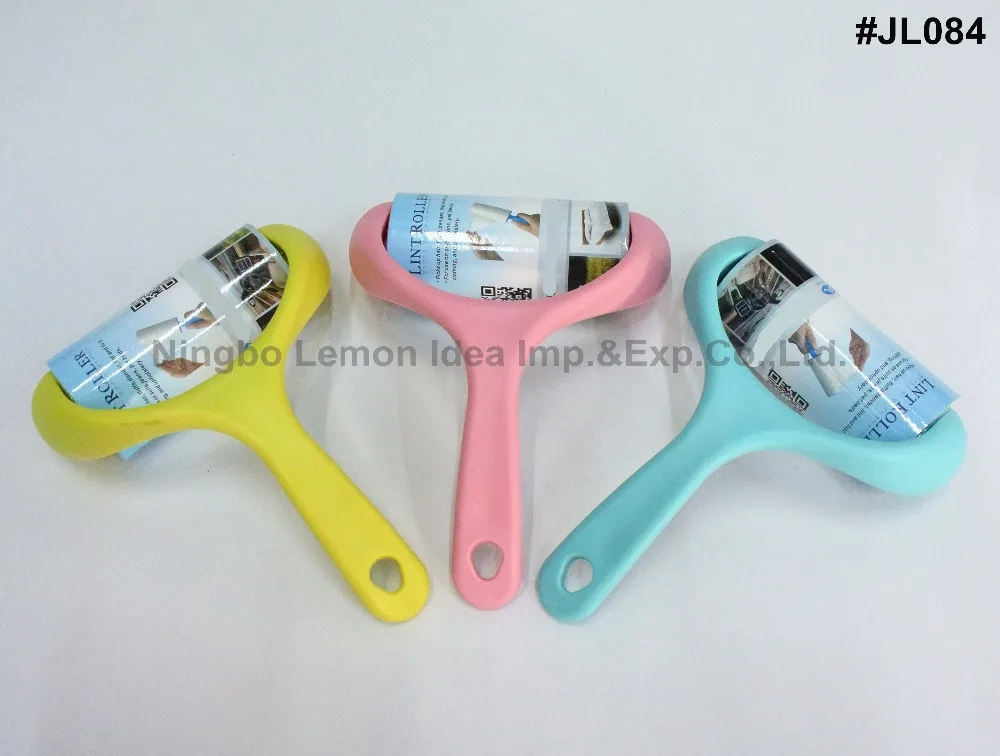 
home cleaning tool heavy-duty big plastic handle sticky lint roller cleaner 