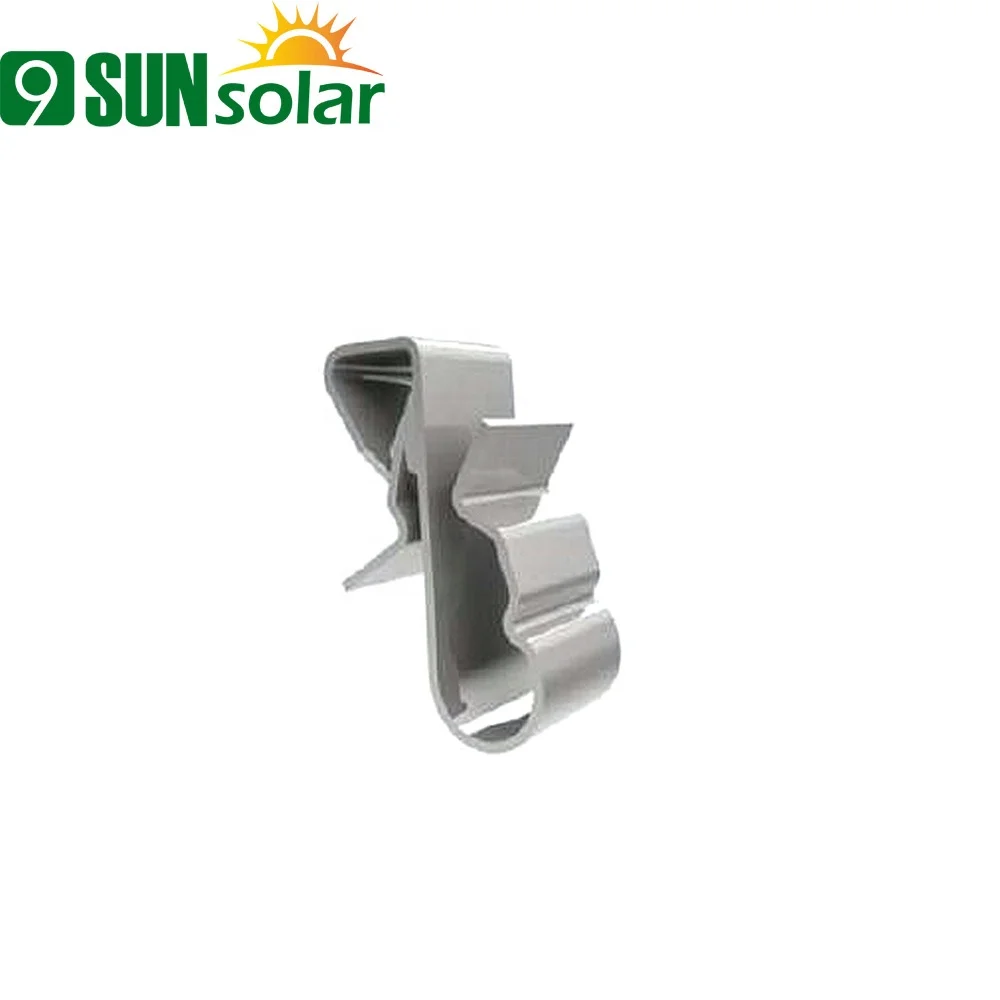 Stainless Factory direct sale Two Lines steel cable clamp solar cable clamp for solar system install