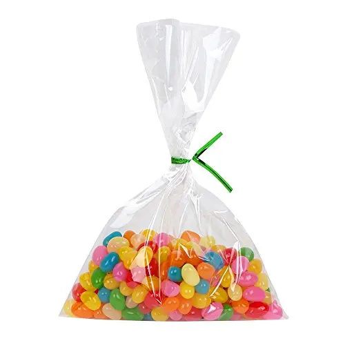 opp plastic heat seal packaging bags cellophane bags for sweets candy biscuits