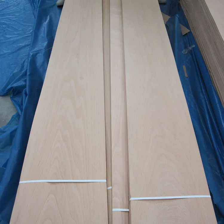China factory supply natural steamed white beech veneer price list