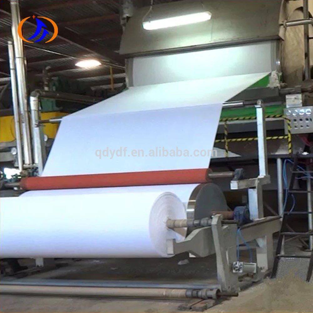 Paper Pulp And Waste Paper Recycling Jumbo Roll Toilet Tissue Paper Roll Making Machine