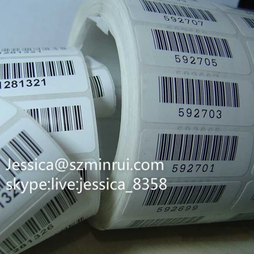 Custom Anti-tamper Labels Printing Adhesive Destructible Asset Serial Numbers Barcode Sticker QR Code Labels