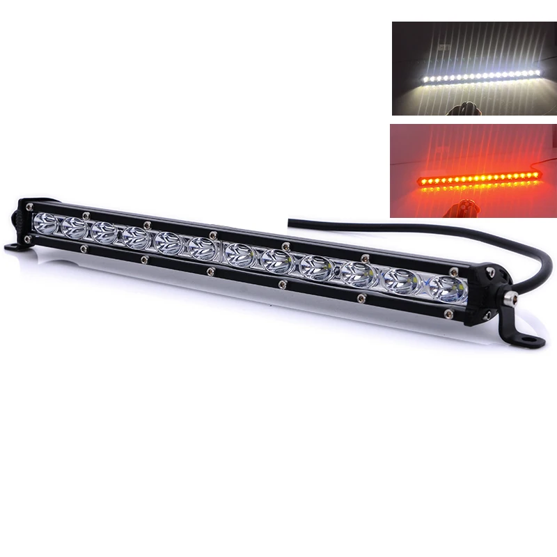 15 дюймов 36 Вт изменение цвета световая полоса с пультом управления-желтый белый мигающий-для грузовиков ПЕРЕДНИЙ БАМПЕР СЗАДИ решетка