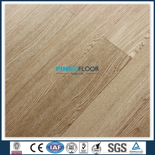 
European Oak Veneer Engineer Wood Flooring Brush Surface 