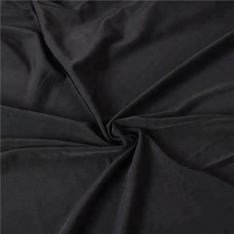 
China manufacturer cheap plain nylon spandex knitted rib fabric for underwear 