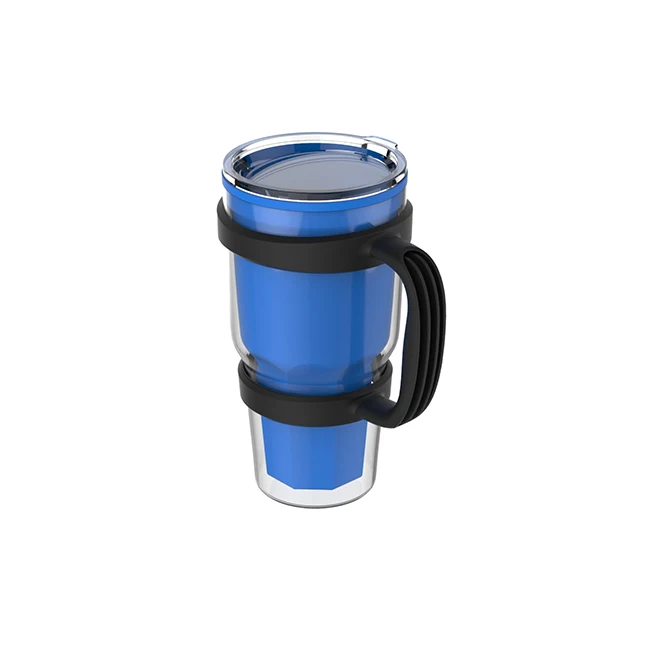 Fashionable custom acrylic cup 24oz tumbler double wall plastic mug designed