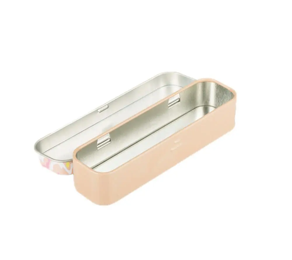 
Rectangular small lipstick lip gloss packaging tin lipstick tin box 