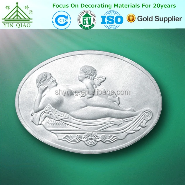 Interior Wall Decoration Waves Brick Shape Gypsum Relief Board