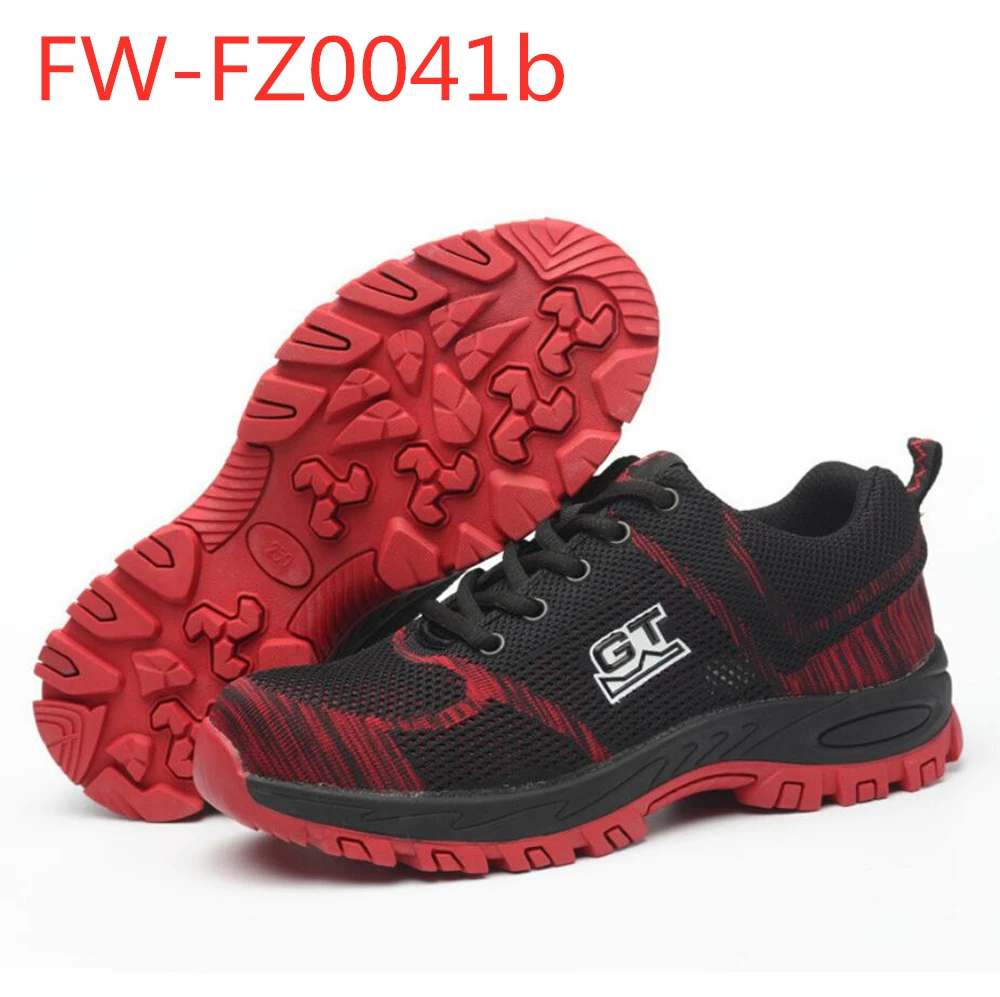 Модные мужские летние защитные ботинки со стальным носком дышащие рабочие сапоги мужские туризтические скальные ботинки FW-FZ0041