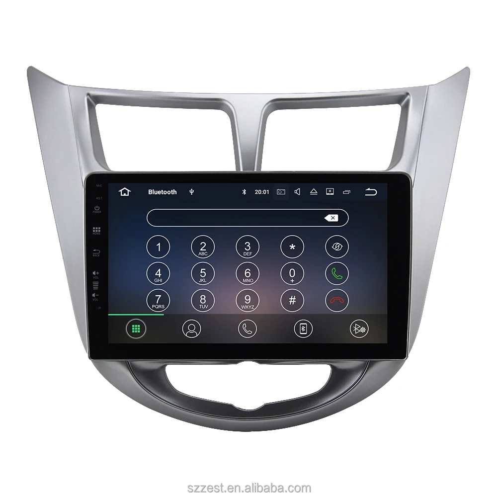 ZEST 9 inch 2 din android 10 car dvd for hyundai solaris accent verna 2011 2013 2014 2015 car radio gps steering wheel
