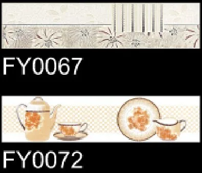 decorative interior bathroom wall ceramic tile border