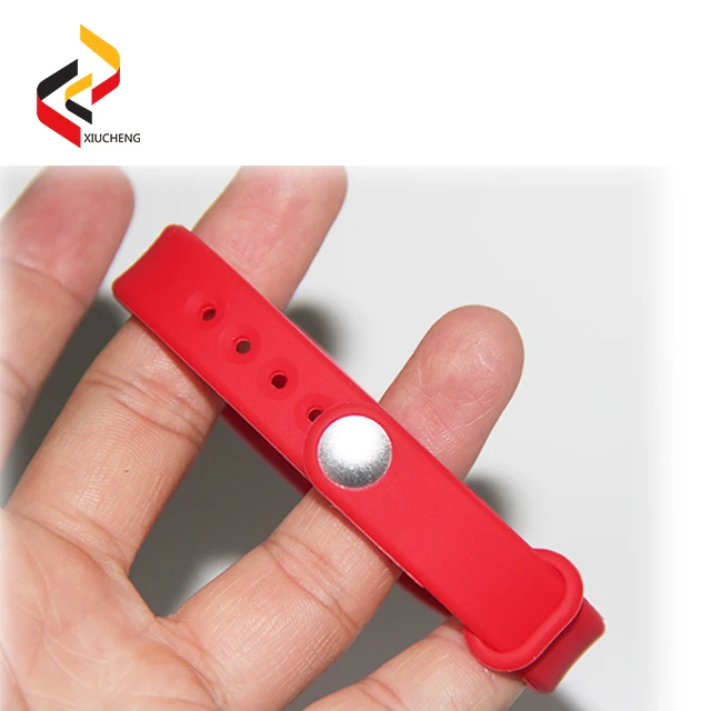Proximity Radio Frequency Identification RFID Silicone ID Bracelet With Chip