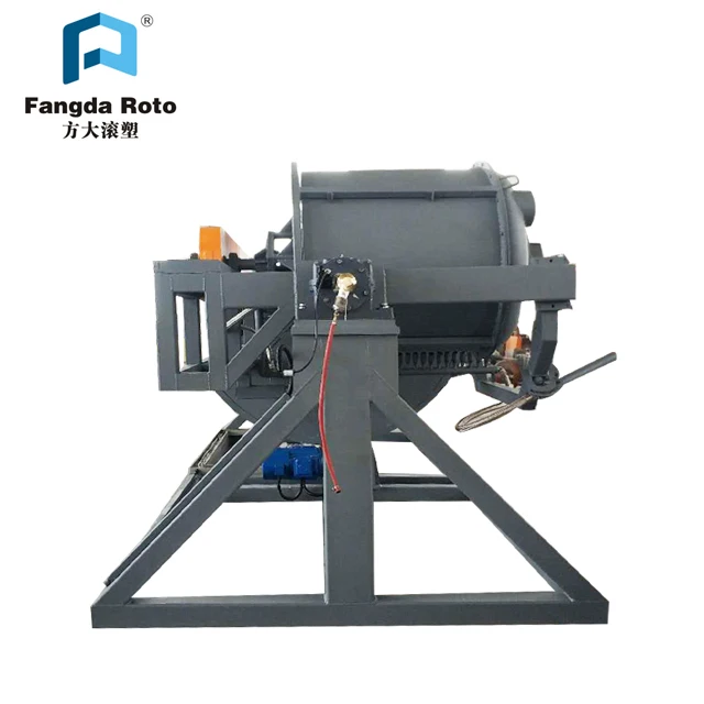 Open Flame Rock N Roll Rotational Moulding Machine