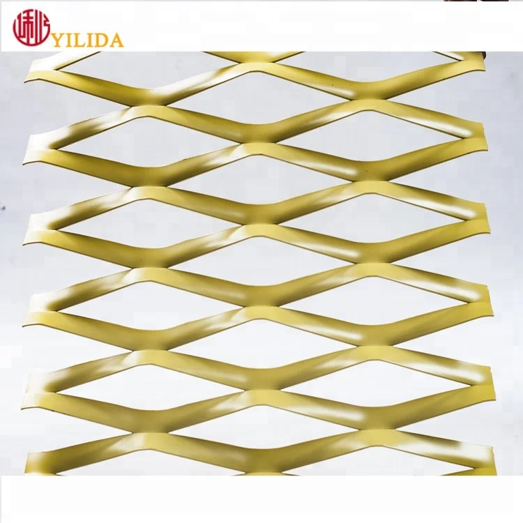 Aluminium Expanded metal mesh for building cladding facade