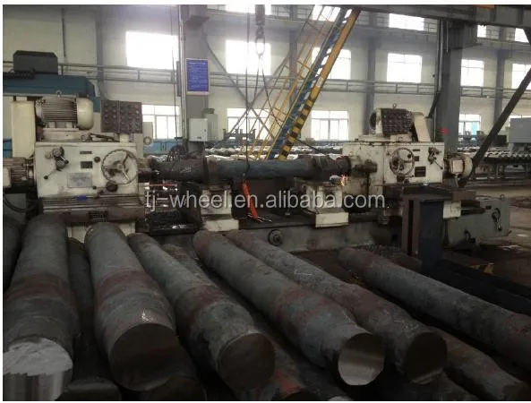 Forging axles for railway car with wheels