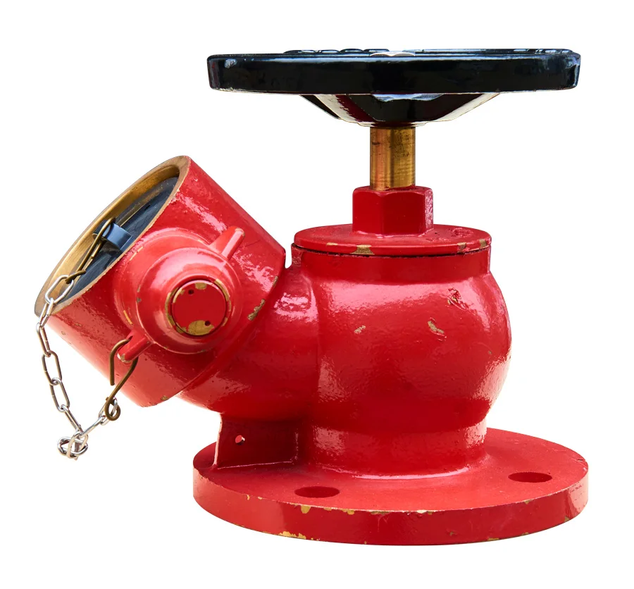 Threaded oblique type flange landing valve 2.5