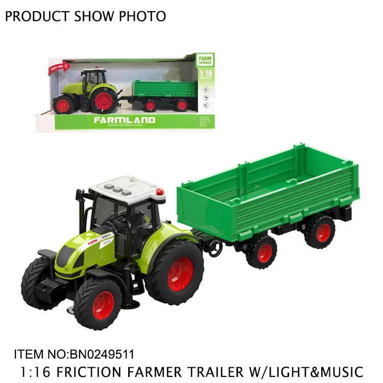 Масштаб 1:16 музыка и свет Трение фермер грузовик автомобиль игрушки с подсветкой