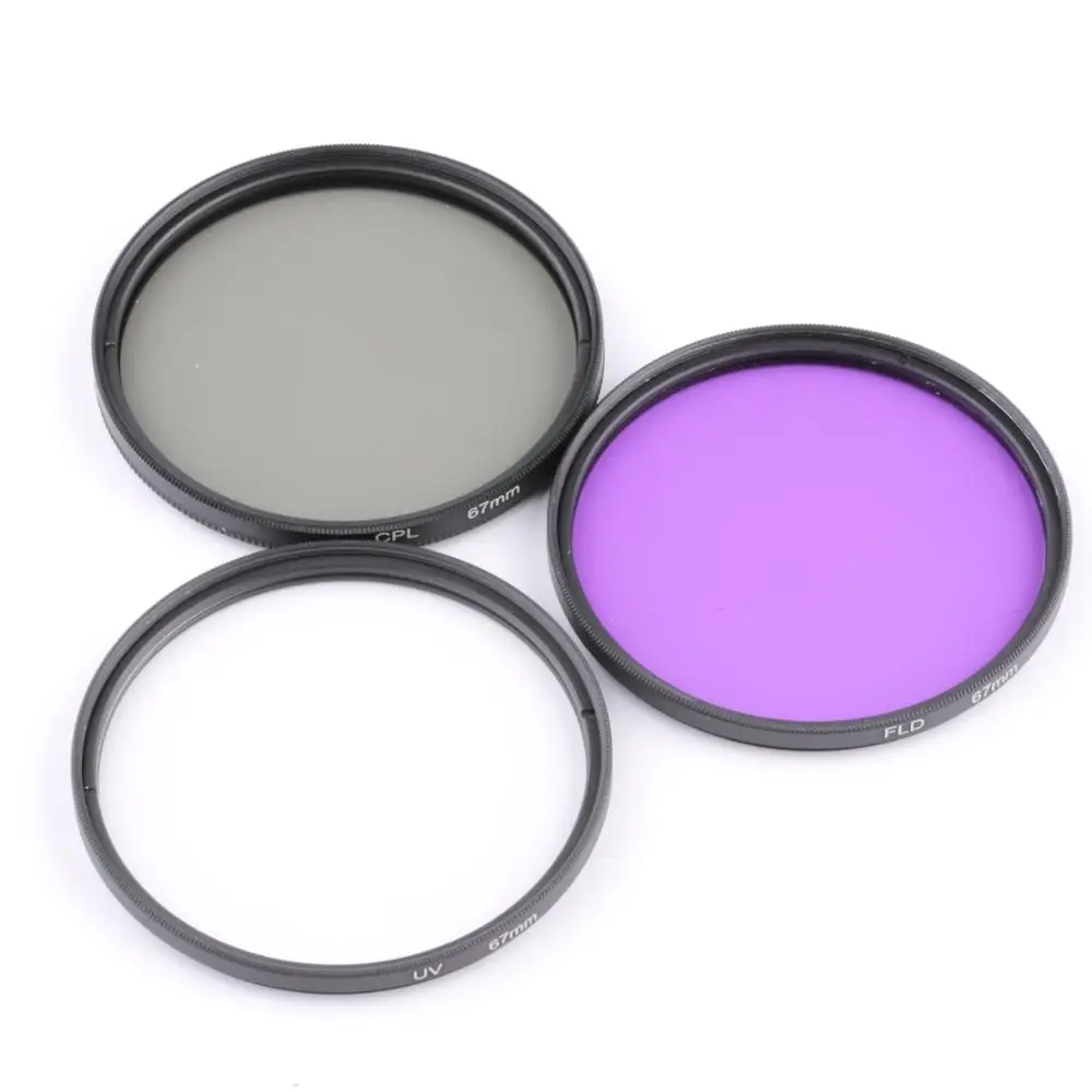 Filter Kit 67Mm Uv Cpl Fld Filter For Any Digital Slr Camera